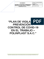 Plan para La Vigilancia, Prevención y Control de COVID-19 en El Trabajo - Polinplast Rev 2 Al 09.07.2020