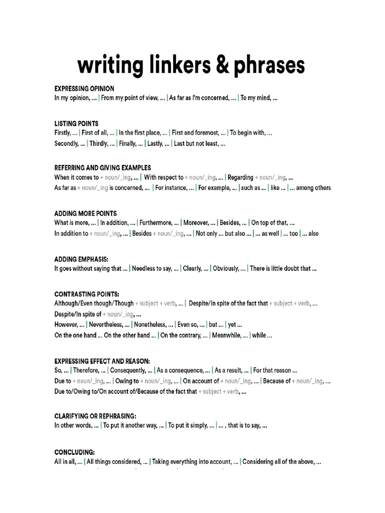 Connectors and Linkers PDF