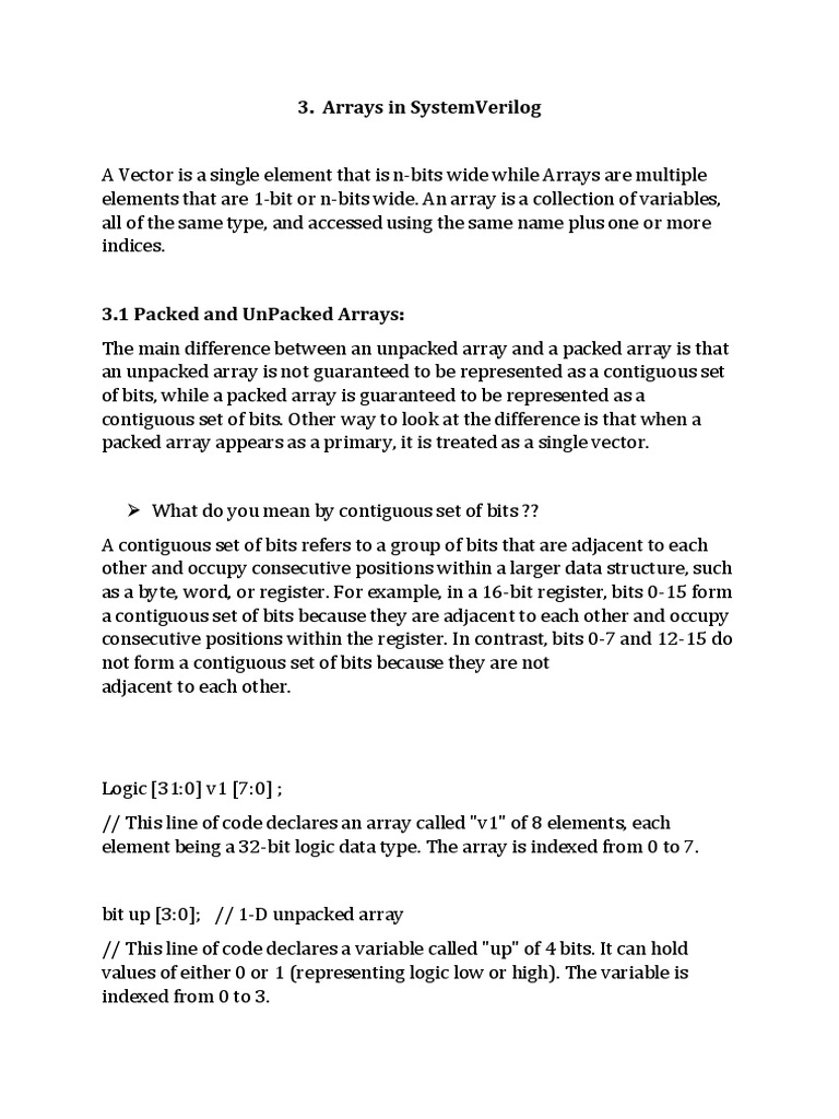Presentation of arrays pdf bit computer science