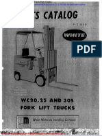 White Fork Lift Wc20!25!30s Fork Lift Trucks Parts Catalog