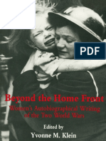 Yvonne M. Klein (Eds.) - Beyond The Home Front - Women's Autobiographical Writing of The Two World Wars-Palgrave Macmillan UK (1997)