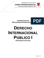 Programa Derecho Internacional Público I