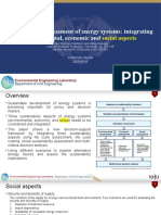 Social Values in Energy System Modeling 1