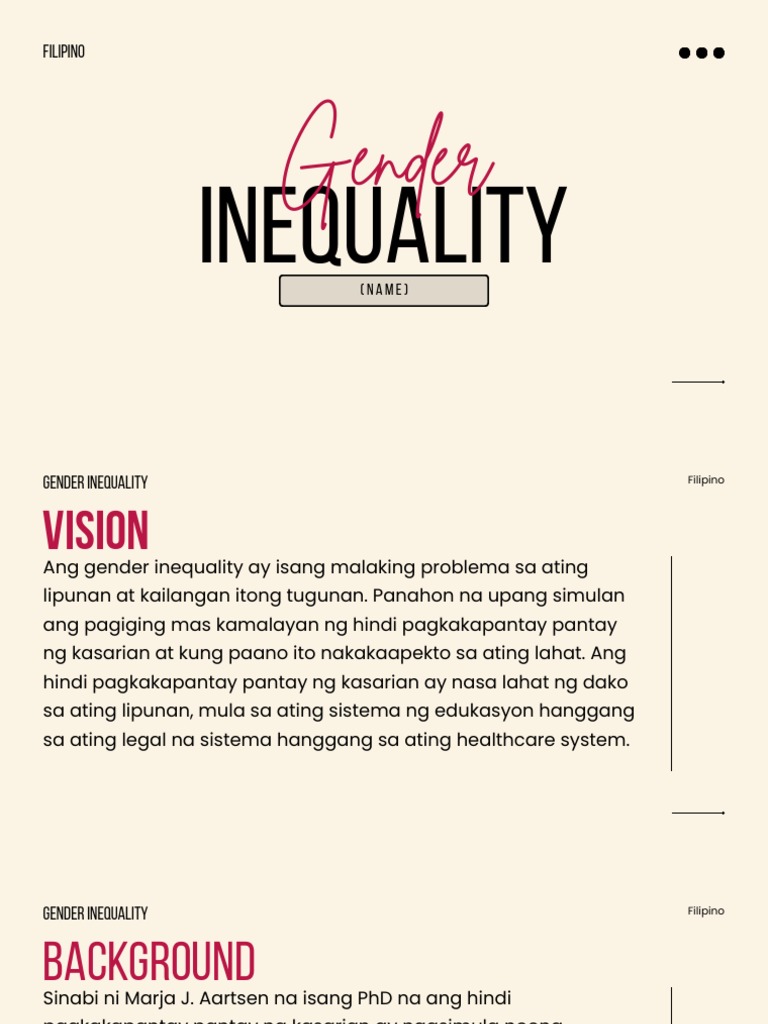 Gender Equality - Classnotes | PDF