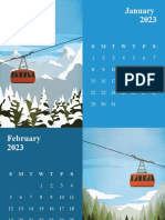 Outdoor Scenery Monthly Calendar