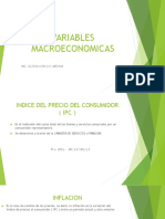 Variables Macroeconomicas: Mg. Gloria Ivon Luy Medina