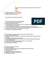 QUESTIONÁRIO CONSTITUCIONAL Homeopatia