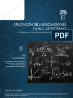 Aplicación de Las Ecuaciones en Ing