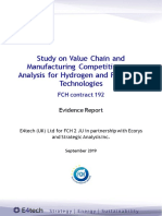 FCH JU Electrolyser Supply Chain Analysis
