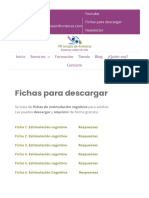 Fichas para Descargar de Estimulación Cognitiva para Adultos