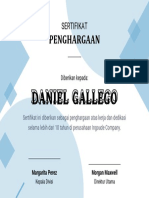 Penghargaan: Daniel Gallego