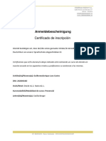 Certificado de Inscripción - Plantilla en Word