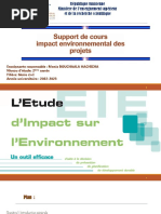 Chapitre 1 Cours Etude D Impact Sur L Environnement Eme | PDF ...