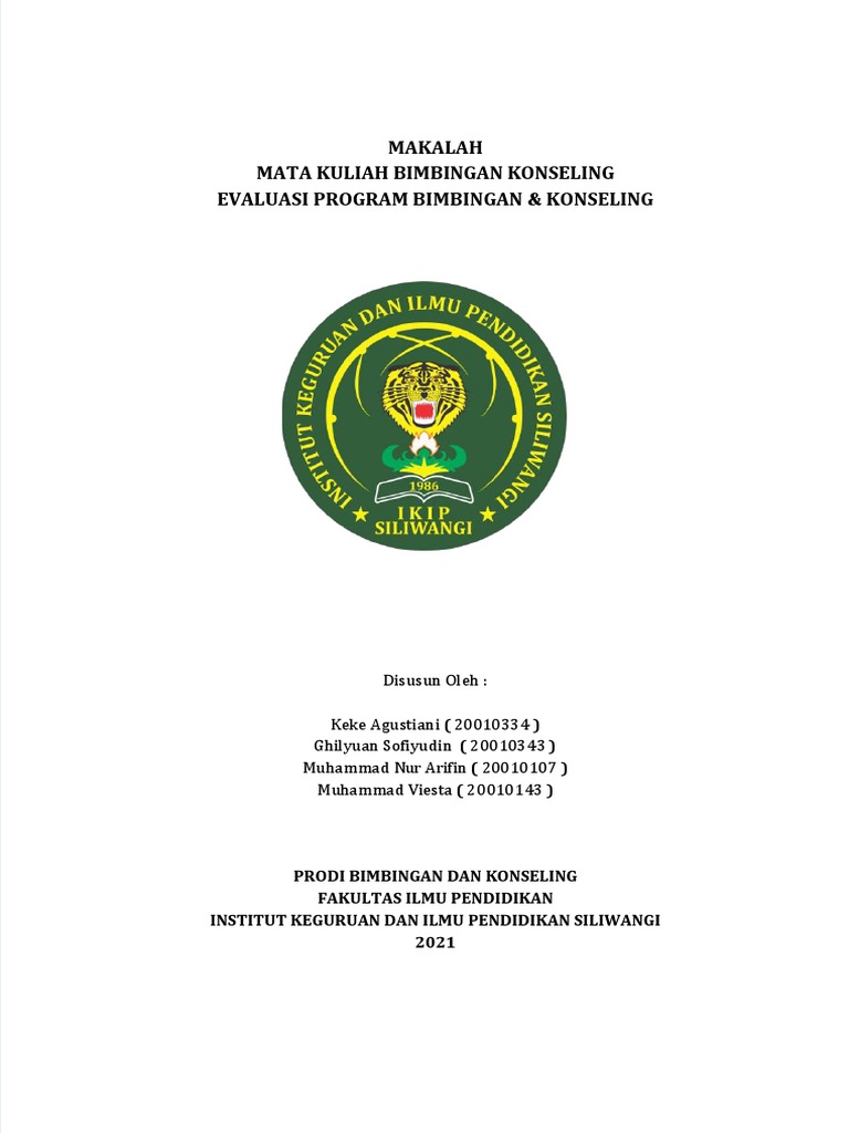 Evaluasi Program BK | PDF | Karier & Perkembangan