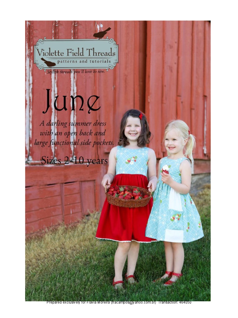 June Dress Size and Fabric Guide | PDF | Seam (Sewing) | Sewing