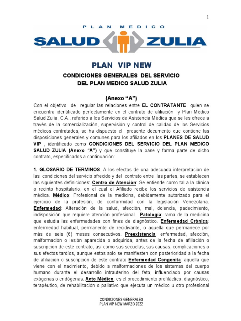 Condiciones del Plan Médico Zulia | PDF | Cirugía | Hospital