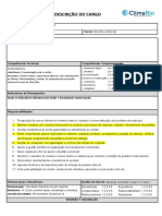 Descrição de Cargo - Auxiliar Comercial