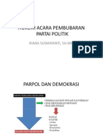 Sengketa Pembubaran Parpol