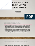 Perkembangan Kreativitas Peserta Didik