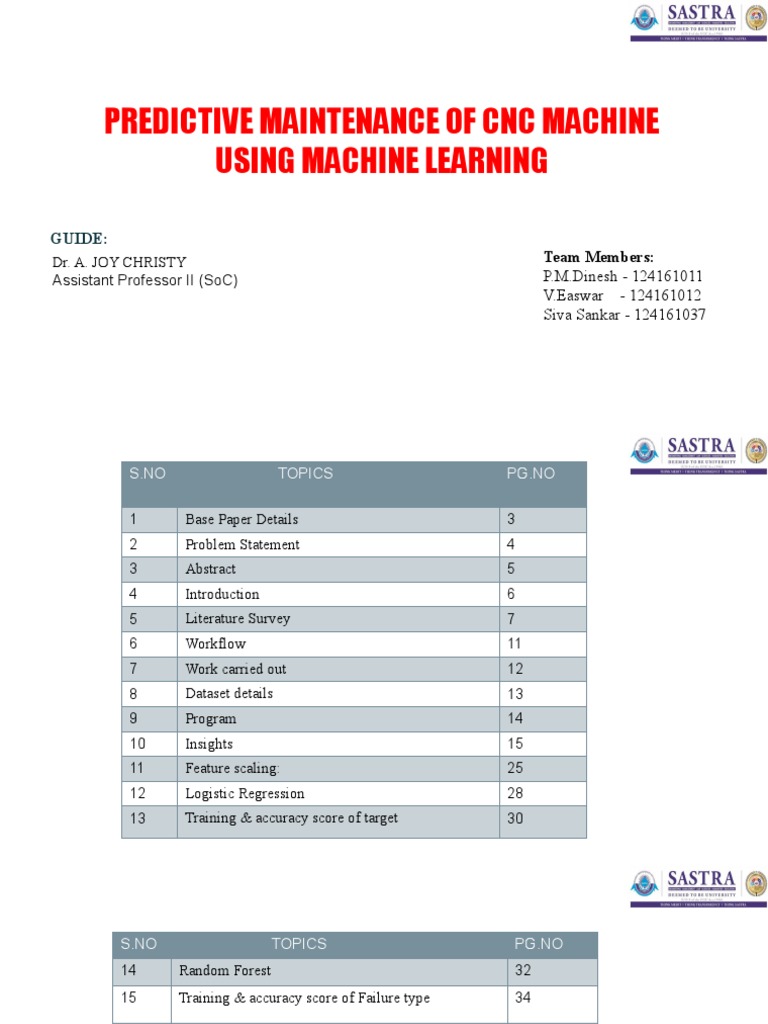 CNC Machine Predictive Maintenance ML | PDF | Machine Learning ...