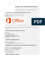 Programme de La Formation Excel Expert