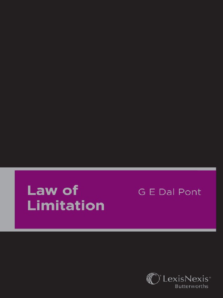 Gino Evan Dal Pont_ CCH Australia Limited, Law of Limitation (2016
