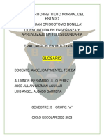 Glosario Evaluacion