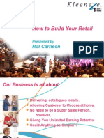 Retail Presentation For Kleeneze Distributors