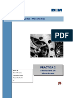 PRÀCTICA 2. Simulacions de Mecanismes