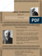 Aula Pensadores Clássicos - Émile Durkheim