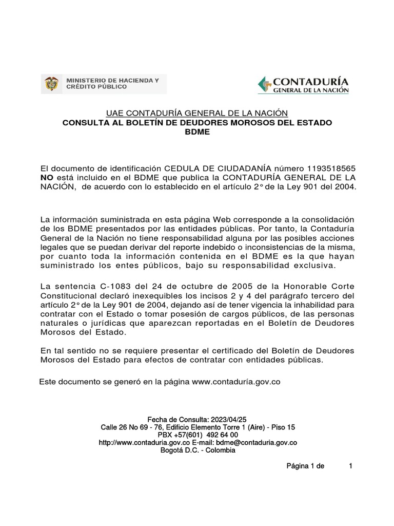 Certificado deudores morosos pdf gobierno justicia