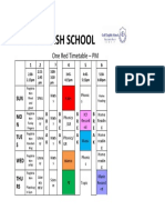 One Red Online Timetable 4th-30th Sept