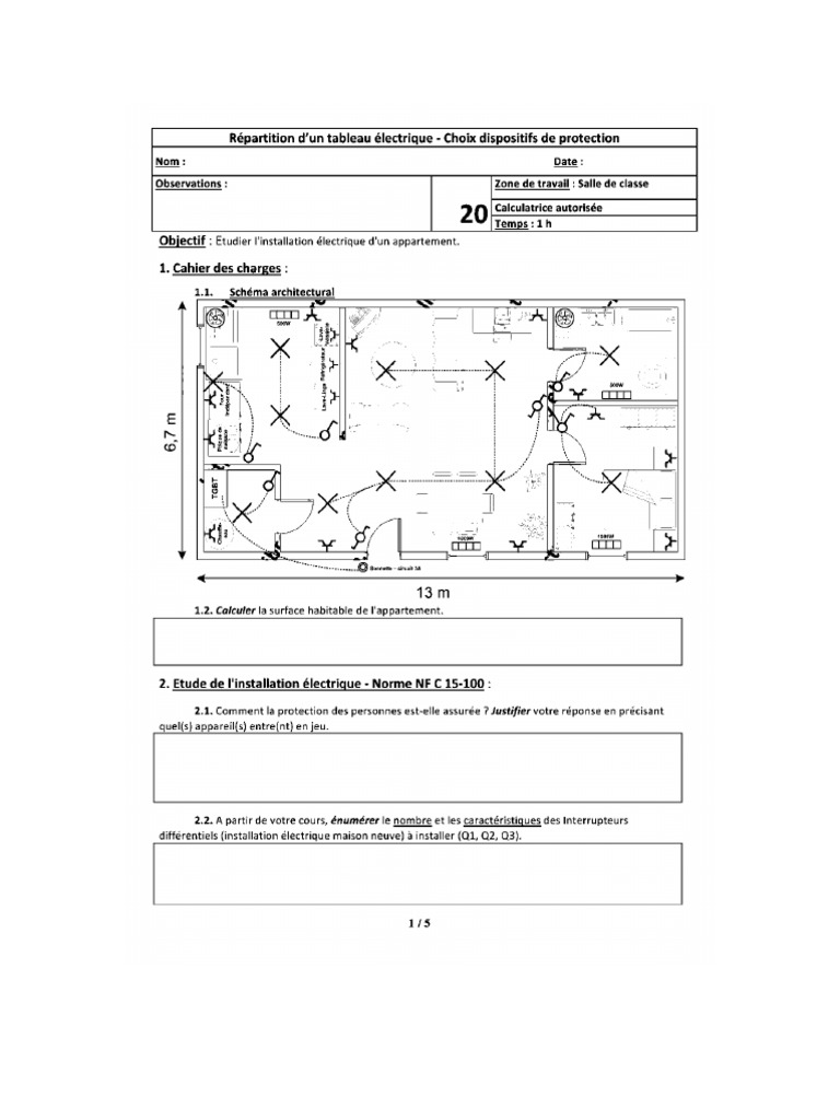 Doc1 Electricite TP Etude | PDF