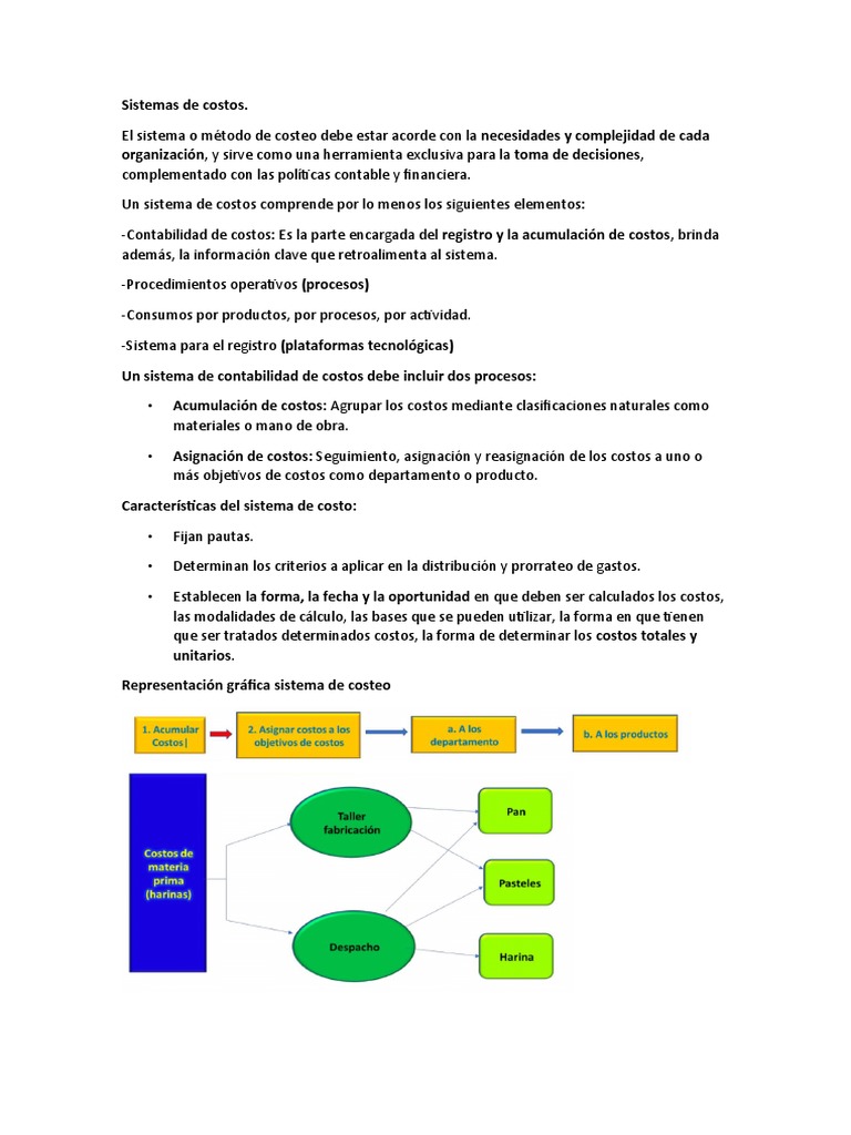 Sistemas de Costos | PDF | Contabilidad | Costo