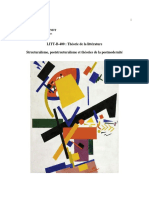 Prof. Christophe DEN - TANDT - LITT - B - 400 - Structuralisme, Poststructuralisme Et Théories de La Postmodernité