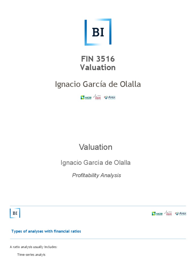 Lecture Profitability | PDF | Internal Rate Of Return | Investing