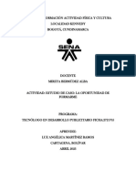 Actividad Estudio de Caso - La Oportunidad de Formarme