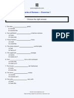 Verbs of Senses Exercise 1