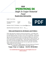 Cochran Cooperstrong 5k Registration Rules and Waiver 2023