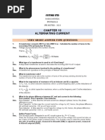 SR Inter Ipe Question Bank Chapter-X (Alternating Current)