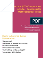 National Income (NY) Computation in India - Presentation