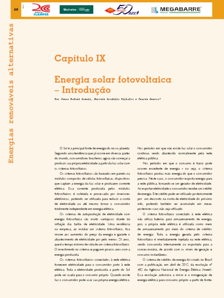 Introdução à Energia Solar Fotovoltaica | PDF | Fotovoltaica | Célula solar