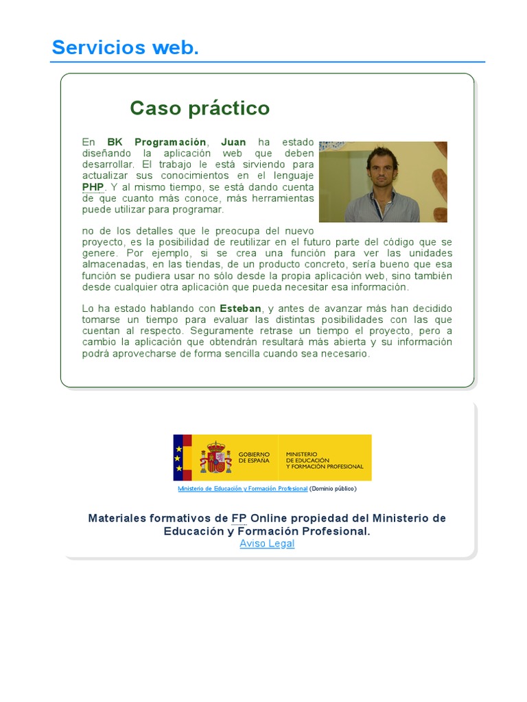 Servicios Web y su Implementación en PHP | PDF | Jabón | Protocolo de ...