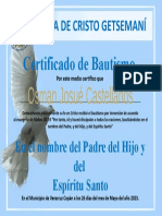 Certificados de Bautismo