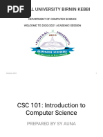 CSC 101 2020 - 2021 Module 1-1