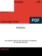 GeneX - Communication Campaign Brief