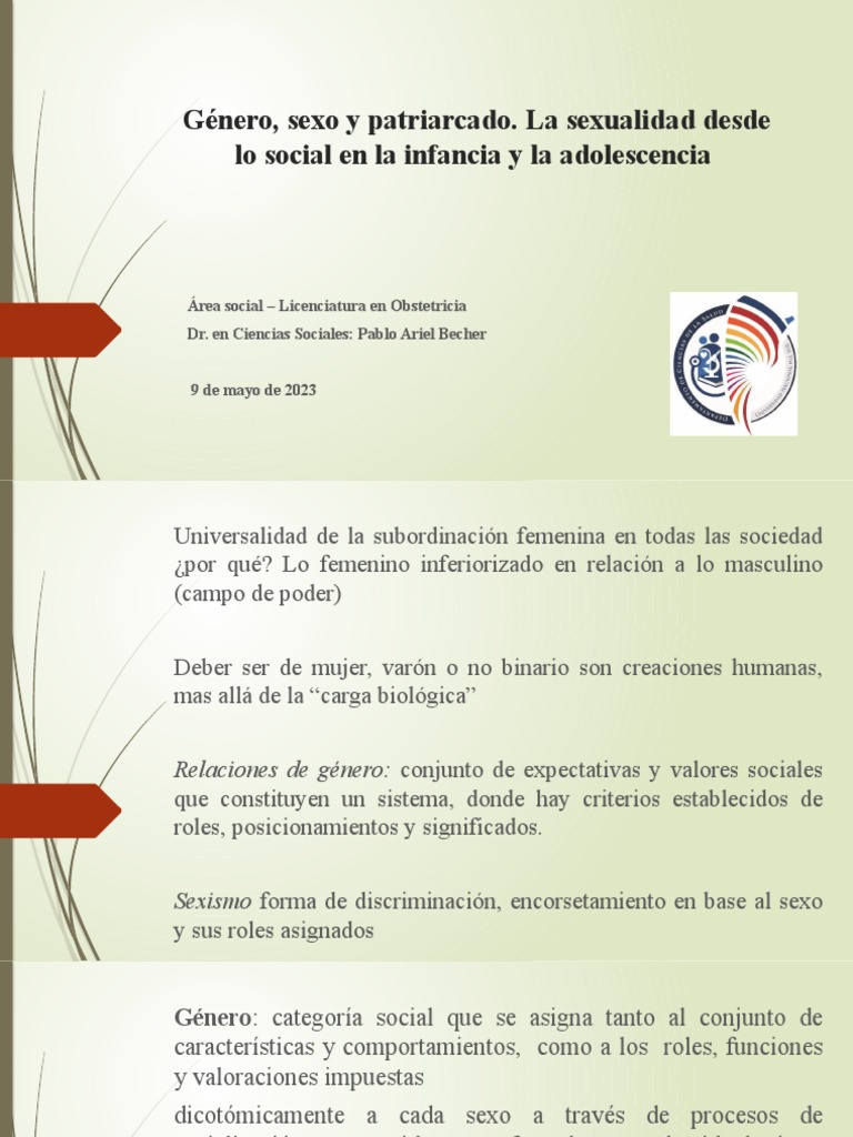 Género y Sexualidad en la Infancia | PDF | Género | Estudios de género