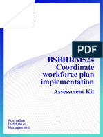 BSBHRM524 - Coordinate Workforce Plan Implementation