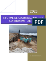 Informe Mensual de Seguridad Abril 2023 - CORIHUARMI