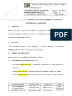 Metodologia para La Investigación de Incidentes, Accidentes y Enfermedades Laborales para Ferrelectricos Jipi